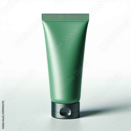 Wallpaper Mural Green tube mockup template for cosmetic, isolated on white background Torontodigital.ca
