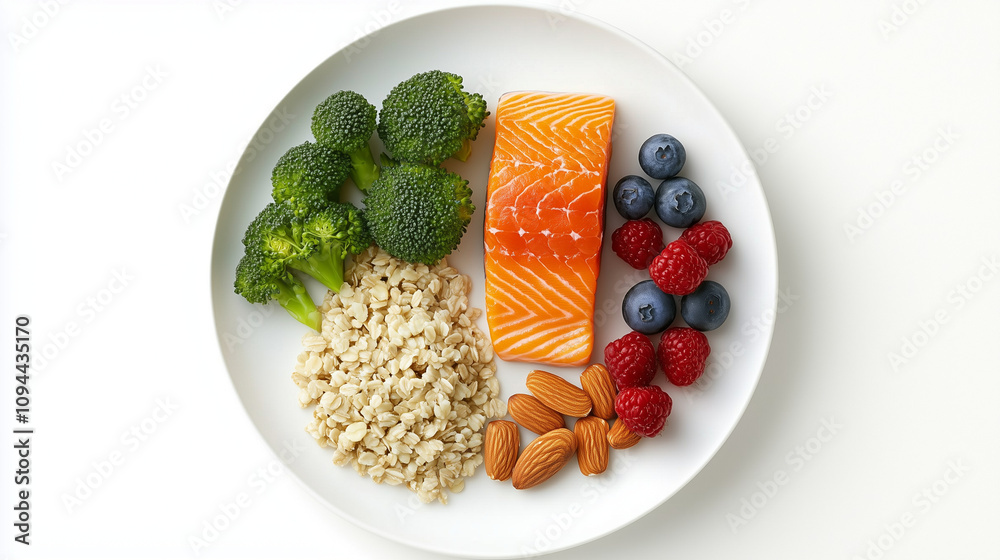 diet menu on plate diet menu on plate