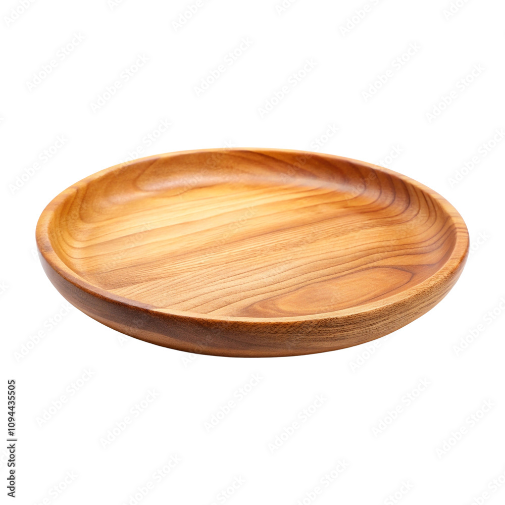 A wooden bowl on a white background with a brown wooden lid. PNG file. wooden plate isolated on white A wooden bowl on a white background with a brown wooden lid. PNG file. wooden plate isolated on white