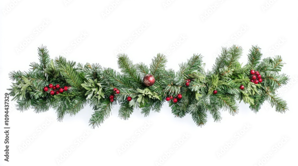 Christmas decoration on white background Christmas decoration on white background