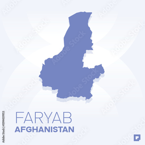 Faryab vector map, Vector map of Faryab, editable eps, AI files, Vector illustration of Faryab vector map