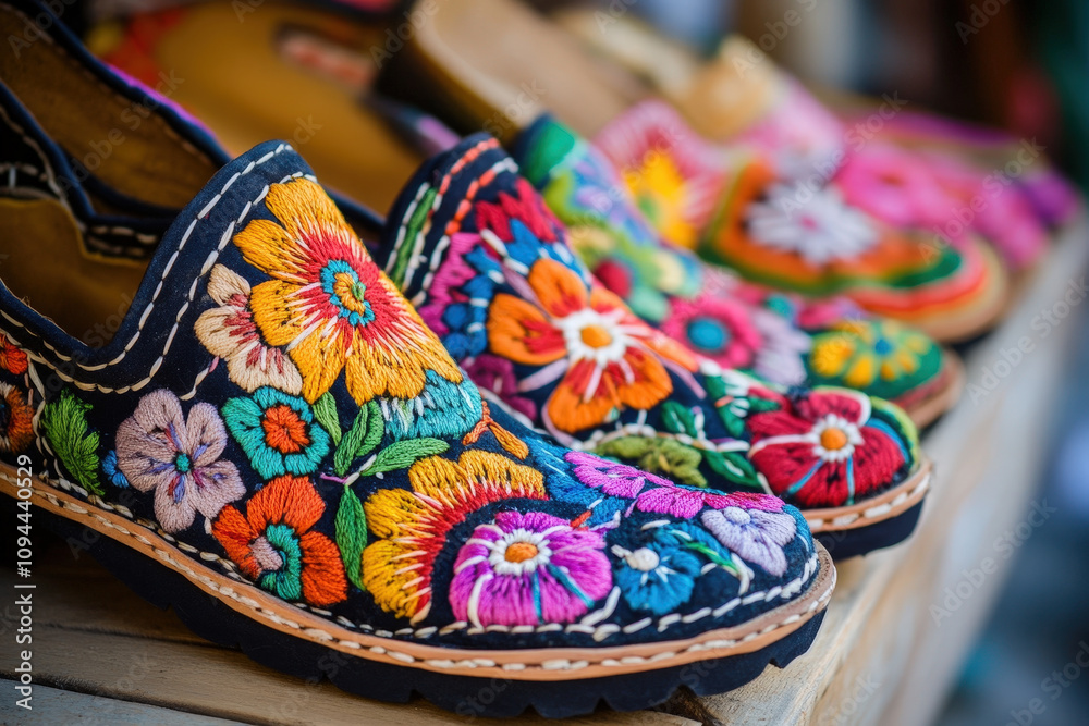 Vibrant Embroidered Shoes Vibrant Embroidered Shoes