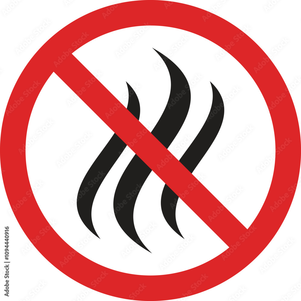 No bad smell sign . Stop bad smell sign . Forbidden flavors symbol . No odor icon vector No bad smell sign . Stop bad smell sign . Forbidden flavors symbol . No odor icon vector