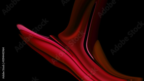 Red abstract fluid background. suitable or your desktop, product, or project background.