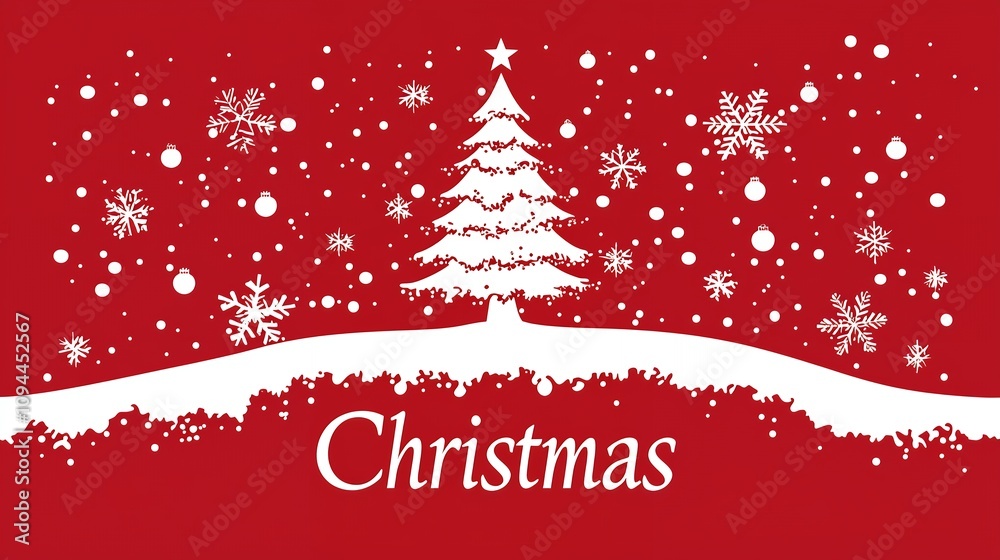 red christmas background with christmas tree red christmas background with christmas tree