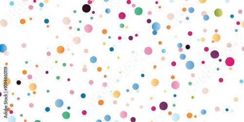 colorful confetti on transparent background