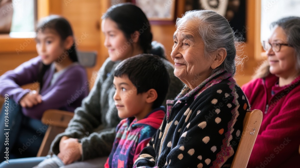 An intergenerational storytelling event where elders and youth share stories of cultural heritage and resilience, Preserving oral traditions and fostering understanding across generations An intergenerational storytelling event where elders and youth share stories of cultural heritage and resilience, Preserving oral traditions and fostering understanding across generations