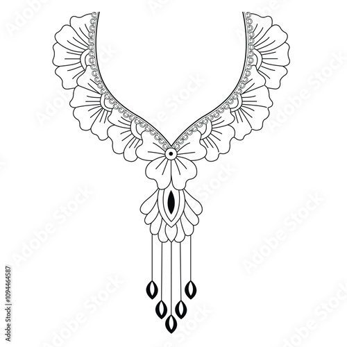 Latest Neck Embroidery Design