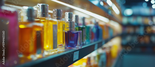 Wallpaper Mural Shoppers in the cosmetics and household chemicals store A blurred view of a large perfume shop featuring perfumes and cosmetics Customers in the perfume shop are examining Torontodigital.ca