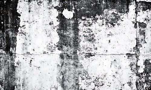 Wallpaper Mural A textured, weathered concrete wall with a mix of black and white tones. Torontodigital.ca