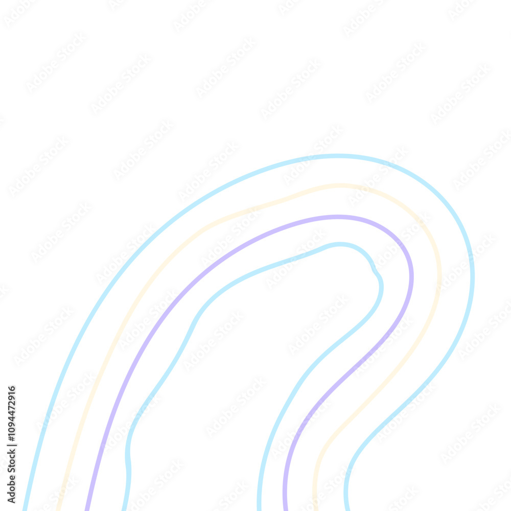 Fototapeta premium Cute Abstract Line