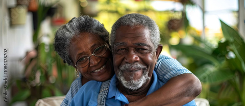 Cherishing moments of joy and connection of black couple, this heartwarming image