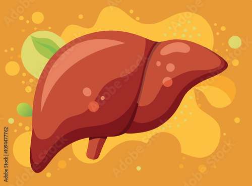 Healthy human liver promoting wellness and organ health