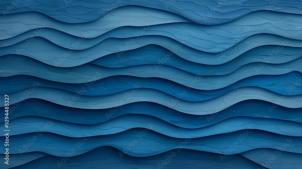 Abstract blue waves texture with layered design. Abstract blue waves texture with layered design.