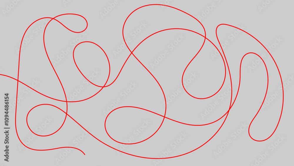 Random scribble chaotic pattern lines. Decorative random scribble pattern with tangled curved lines. Abstract wavy linear background outlines random chaotic lines vector illustration. Random scribble chaotic pattern lines. Decorative random scribble pattern with tangled curved lines. Abstract wavy linear background outlines random chaotic lines vector illustration.
