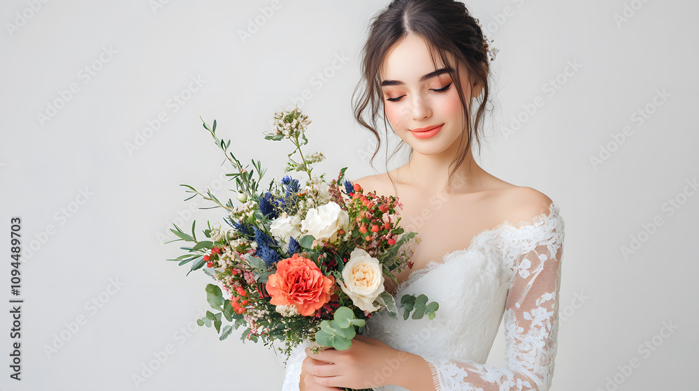 Wedding photos with a clean background for free space for text. For use with advertising banners for weddings or Valentine's Day. Wedding photos with a clean background for free space for text. For use with advertising banners for weddings or Valentine's Day.
