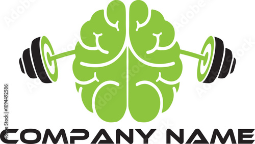 brain gym logo design, inspiration design for fitness, self health and mental health