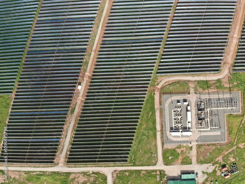 60 megawatt Solar farm in Malawi with a sub station