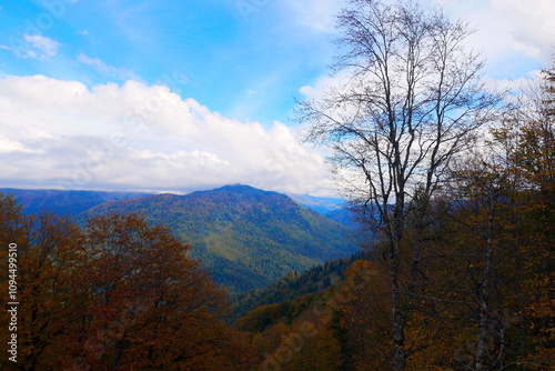 Krasnaya Polyana resort in Sochi. A ski resort in the Krasnodar Territory.