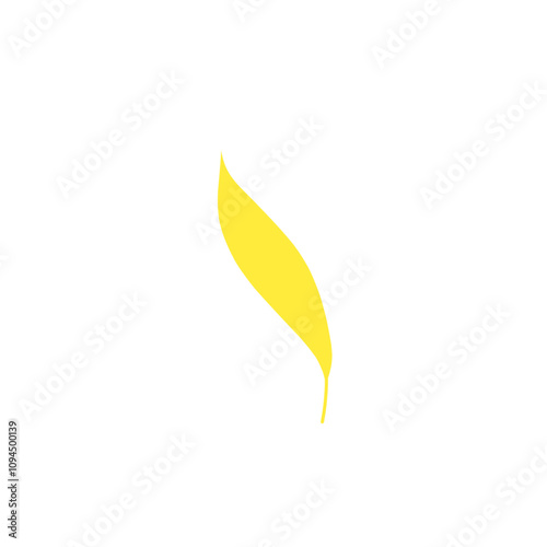 yellow leaf vector