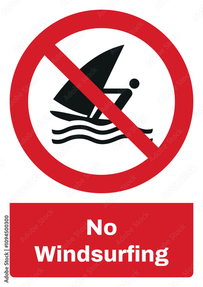 ISO prohibition safety signs sentence case text_no windsurfing_portrait size a4/a3/a2/a1
ISO prohibition safety signs sentence case text_no windsurfing_portrait size a4/a3/a2/a1