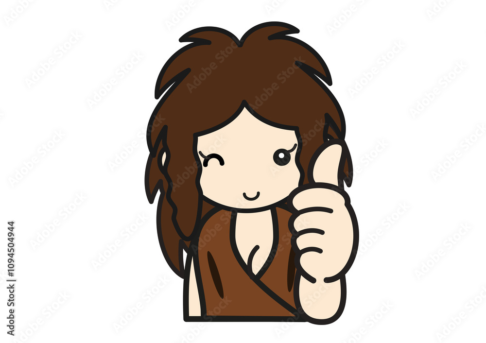 オーケーポーズの先史時代の女性 オーケーポーズの先史時代の女性