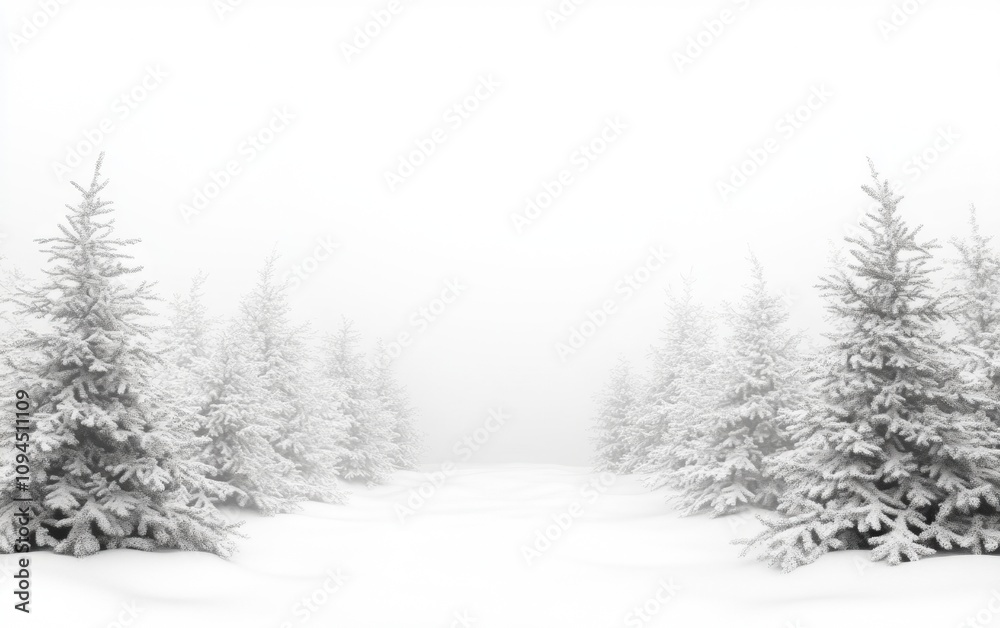 Obraz premium white christmas background 