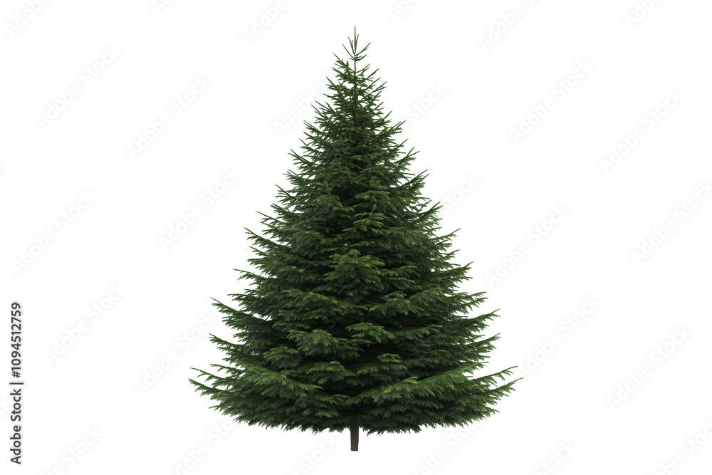 Nature scene evergreen tree botanical illustration isolated background natural beauty concept Nature scene evergreen tree botanical illustration isolated background natural beauty concept
