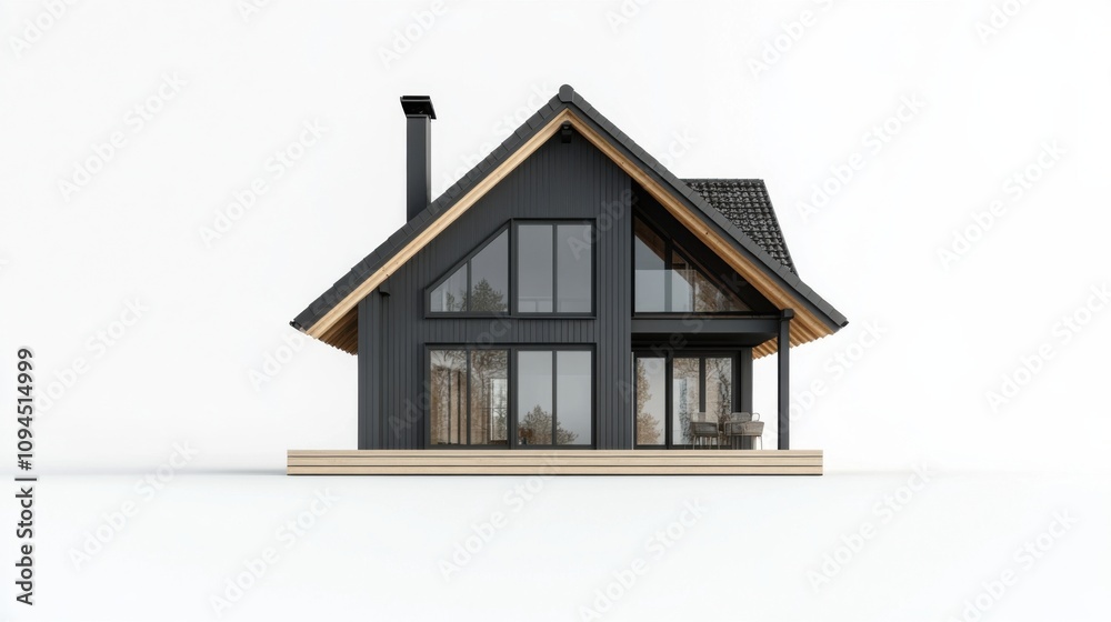 House placed on a plain white background House placed on a plain white background