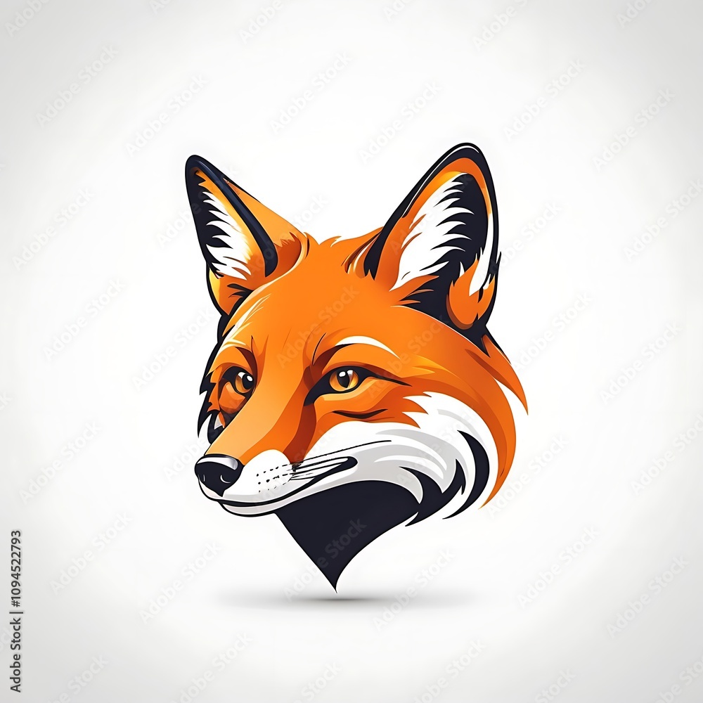 Obraz premium fox logo isolated on white background