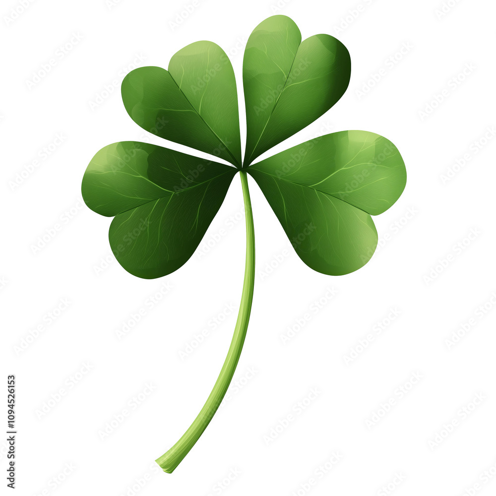 Four-leaf clover for St. Patrick's Day png. transparent background isolated Four-leaf clover for St. Patrick's Day png. transparent background isolated