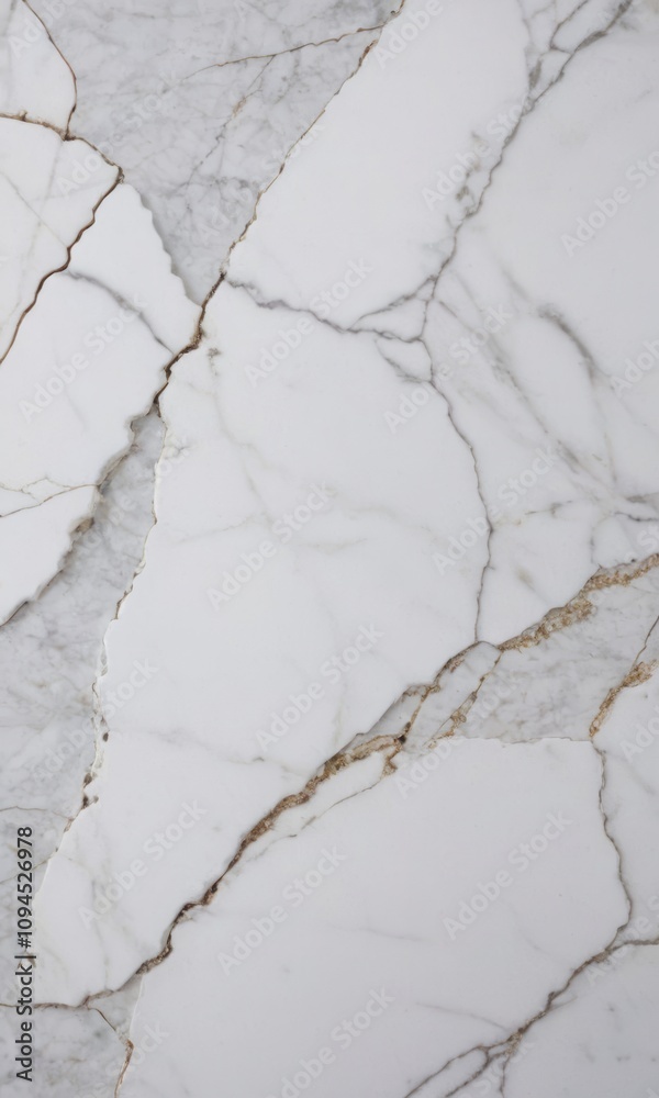 White marble made of fragments and with cracks White marble made of fragments and with cracks