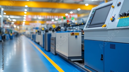 Automated Assembly Line in a Modern Industrial Facility photo