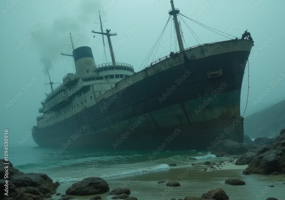 Sunken shipwreck exploration in crystal clear waters reveals a haunting landscape Sunken shipwreck exploration in crystal clear waters reveals a haunting landscape