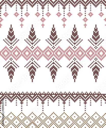 Abstract art for background, print, fabric, handmade, embroidery, Pixel pattern, seamless Geometric ethnic oriental, carpet, wallpaper, clothing, wrapping, Batik, fabric, and illustration embroidery.