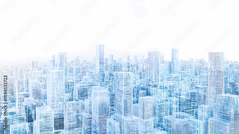 Digital technology X-ray city architecture illustration poster background Digital technology X-ray city architecture illustration poster background