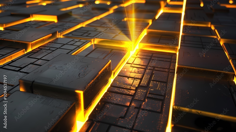 Digital technology Black gold concept digital city illustration poster background Digital technology Black gold concept digital city illustration poster background