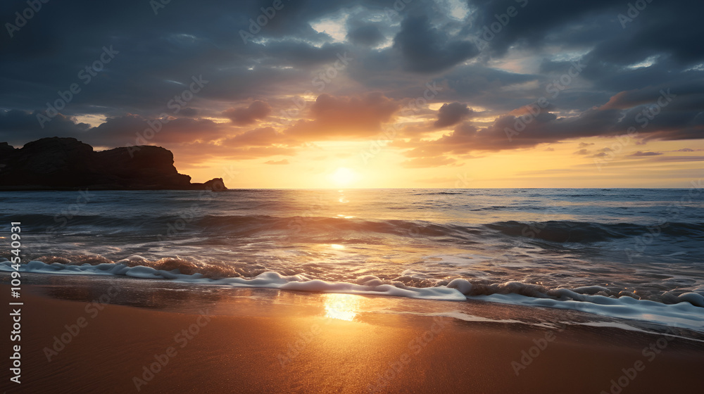 Obraz premium sunset over the sea