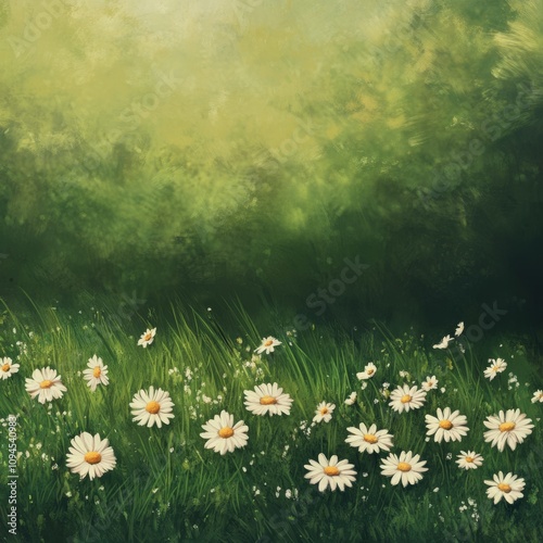 Vibrant wildflowers blooming in a sunny meadow during spring season