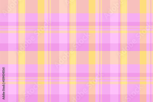 Business background seamless texture, sensual plaid fabric textile. Classy vector tartan check pattern in light and amber colors.