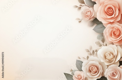 Beautiful floral arrangement featuring pink and white roses on a soft background