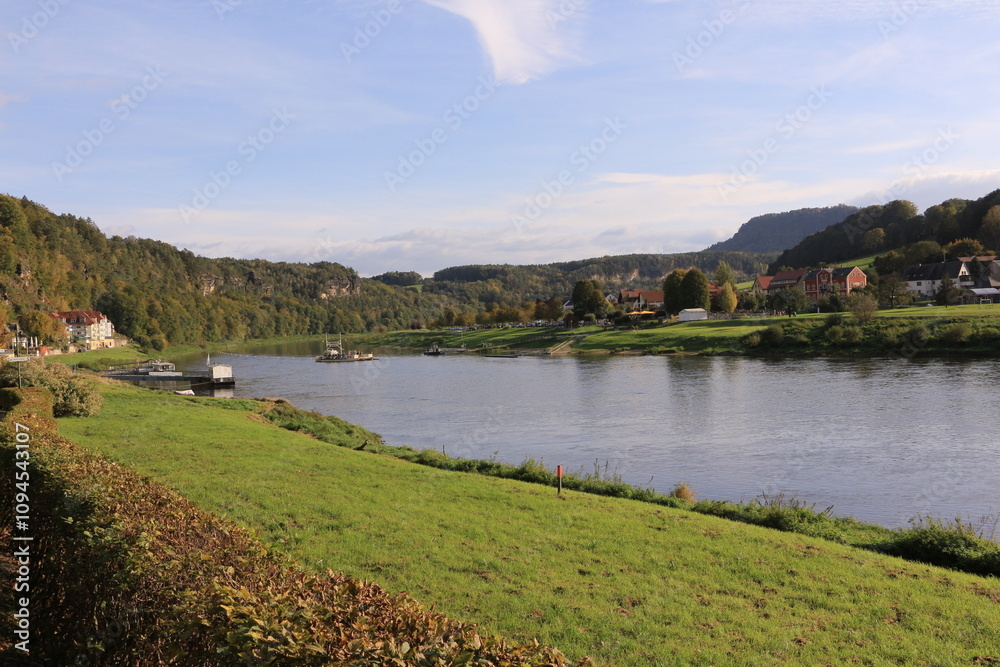Obraz premium Impressionen aus dem Kurort Rathen im Elbsandsteingebirge