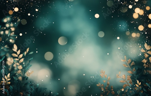 Sparkling background with soft bokeh effect creating an enchanting atmosphere for celebration