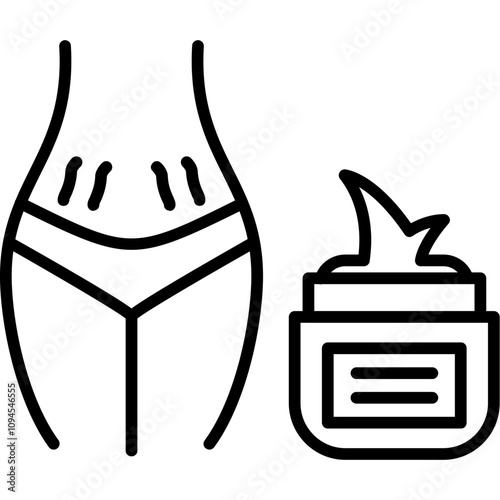 Stretch Mark Cream Icon