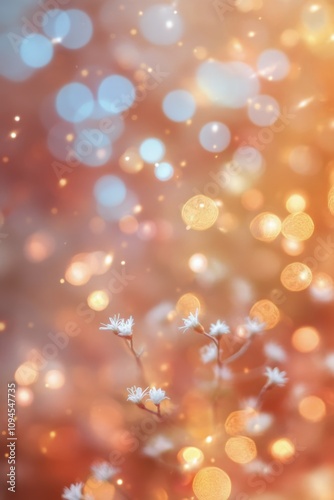 Bright golden flower field during sunset with blooming daisies and warm sunlight
