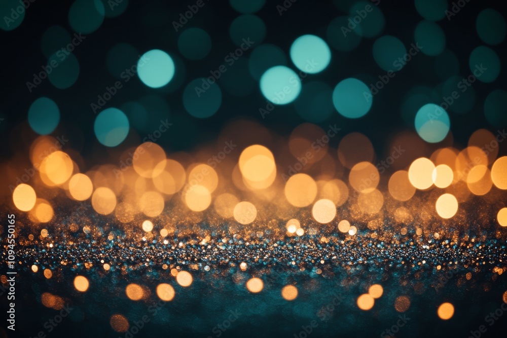 Light decorations of Christmas lights set in a new year night winter background. Xmas ornaments with gold confetti and bokeh effects. In some cases, the balls of the tree are decorated with glass Light decorations of Christmas lights set in a new year night winter background. Xmas ornaments with gold confetti and bokeh effects. In some cases, the balls of the tree are decorated with glass