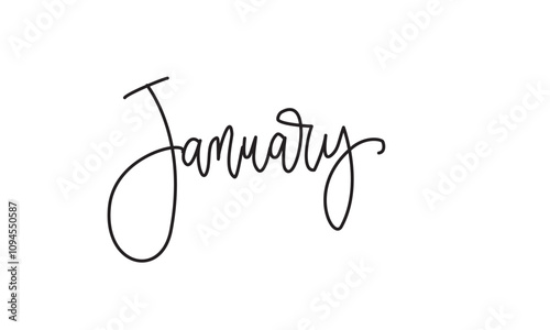 January text for Digital Planner