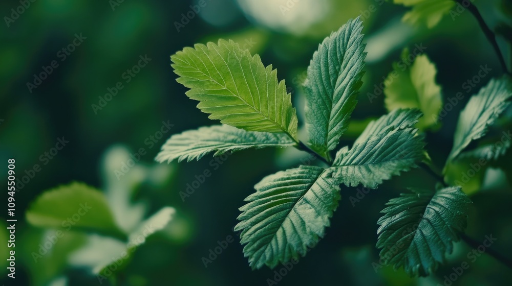 Vibrant green leaves against a soft focus spring background, symbolizing renewal and harmony with nature's beauty. Vibrant green leaves against a soft focus spring background, symbolizing renewal and harmony with nature's beauty.