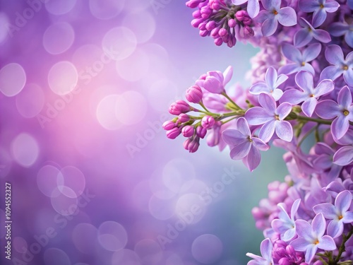 Serene Lilac Background with Main Subject on the Right for Creative Projects and Marketing Needs, Featuring Soft Textures and Harmonious Color Palette for a Calming Effect