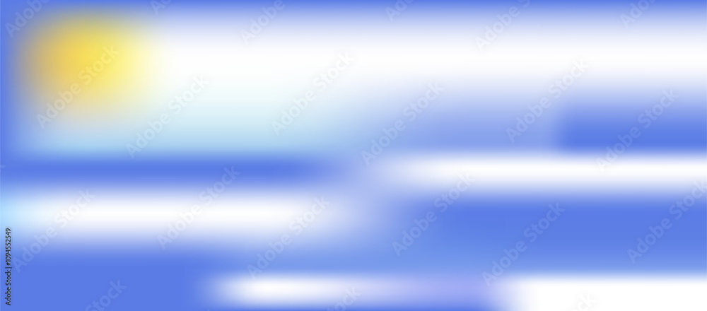 Abstract summer landscape gradient background. Beautiful sky and clouds. Blue color. Pastel colored horizontal wide vector banner. Nice sunny day. Simple soft light backdrop for poster, cover design Abstract summer landscape gradient background. Beautiful sky and clouds. Blue color. Pastel colored horizontal wide vector banner. Nice sunny day. Simple soft light backdrop for poster, cover design